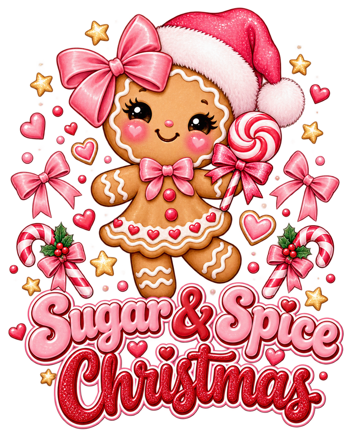 Original Sugar and Spice Christmas print design